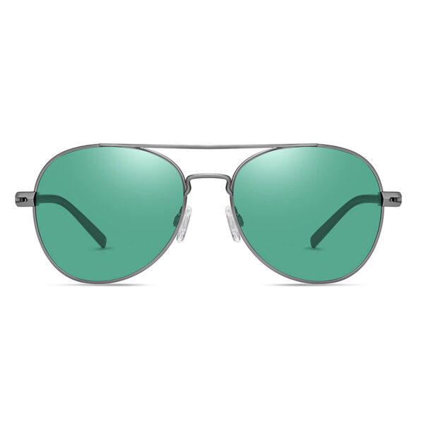 Okulary przeciwsłoneczne Mirai Optics Forever zielone/srebrne